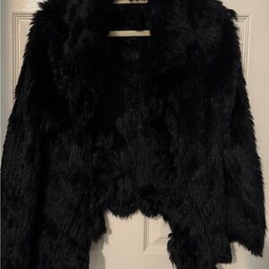 Scoop NYC Midnight Black Teddy Jacket